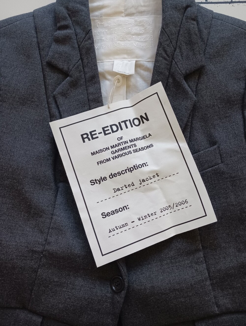 NWT Maison Martin Margiela x H& M Darted Jacket Size 2,Autumm-Winter 2005/2006 - Picture 2 of 11
